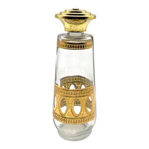 Rare Vintage Culver Antigua 22K Gold Glass Salt Shaker MCM Made in USA